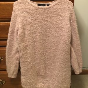 Oversized Pink Fuzzy Sweater